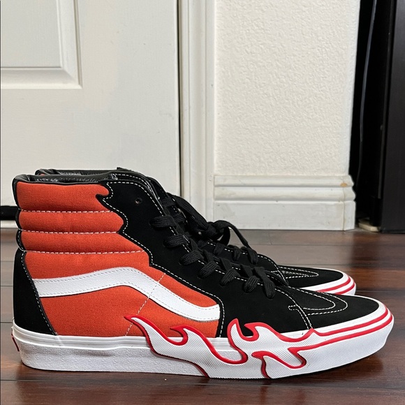 Vans Ski-8 Hi Flame Burnt Ochre VN0005UJGWP Men's Sneakers size 13‎ New